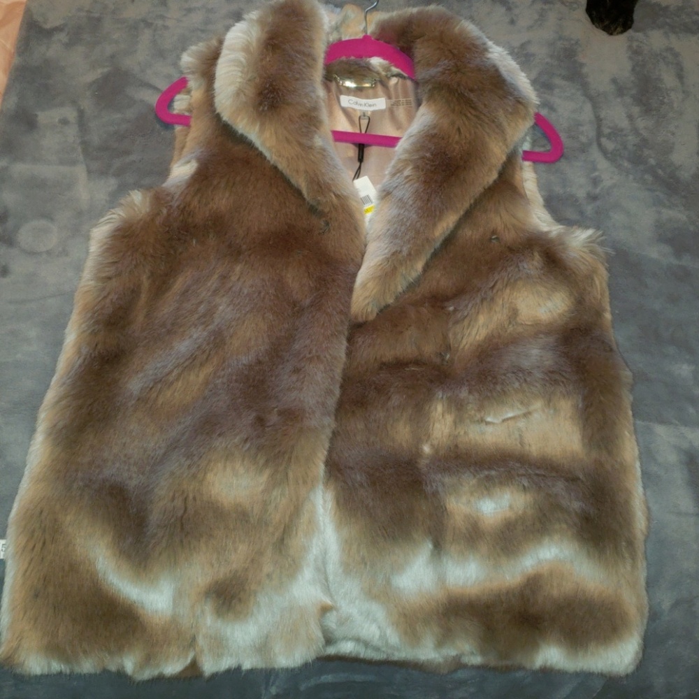Calvin Klein Faux Fur vest